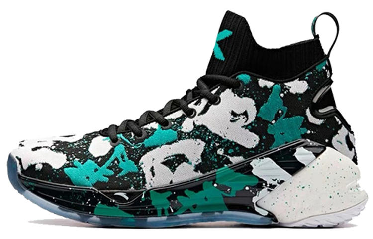 Anta KT4 Still Water Mismatched Trendy Cushioning Slip Resistant Cushioning Slip Resistant High top Basketball Shoes