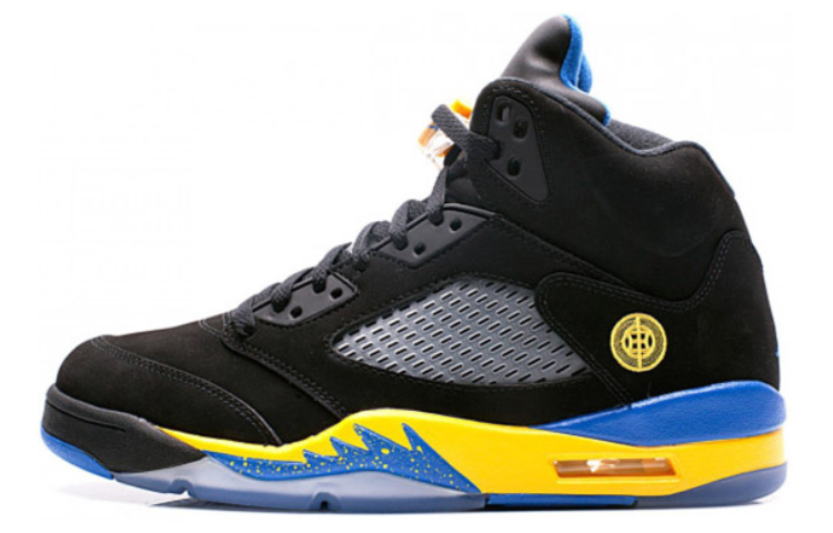 Jordan Air Jordan 5 Retro Shanghai Shen Shanghai high-top retro basketball shoes men's black