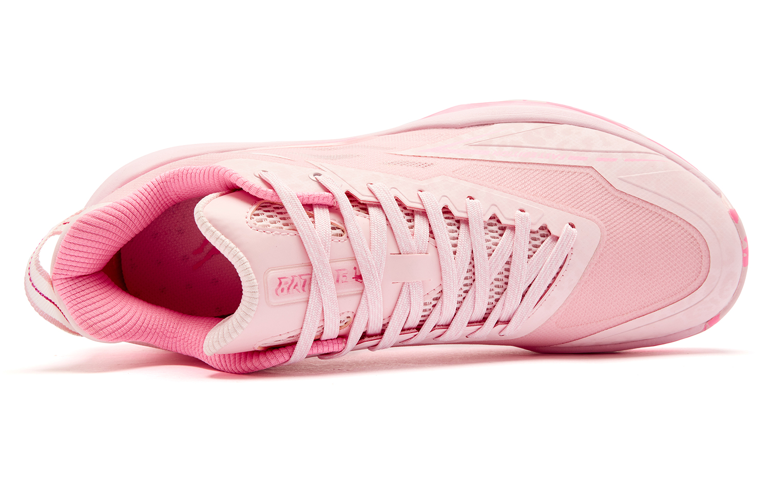 QIAODAN FETEAM Cushioned Slip-Resistant Abrasion-Resistant Low-Top Basketball Shoes Men’s Morning Light Shimmering Pink