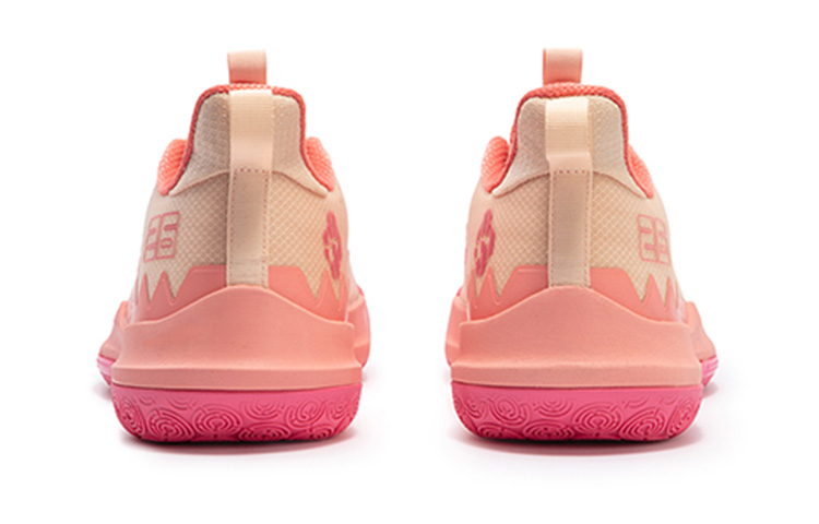 361° DVD Team Red Coral Game Ready Cushioning Slip Resistant Abrasion Resistant Breathable Low top Basketball Shoes