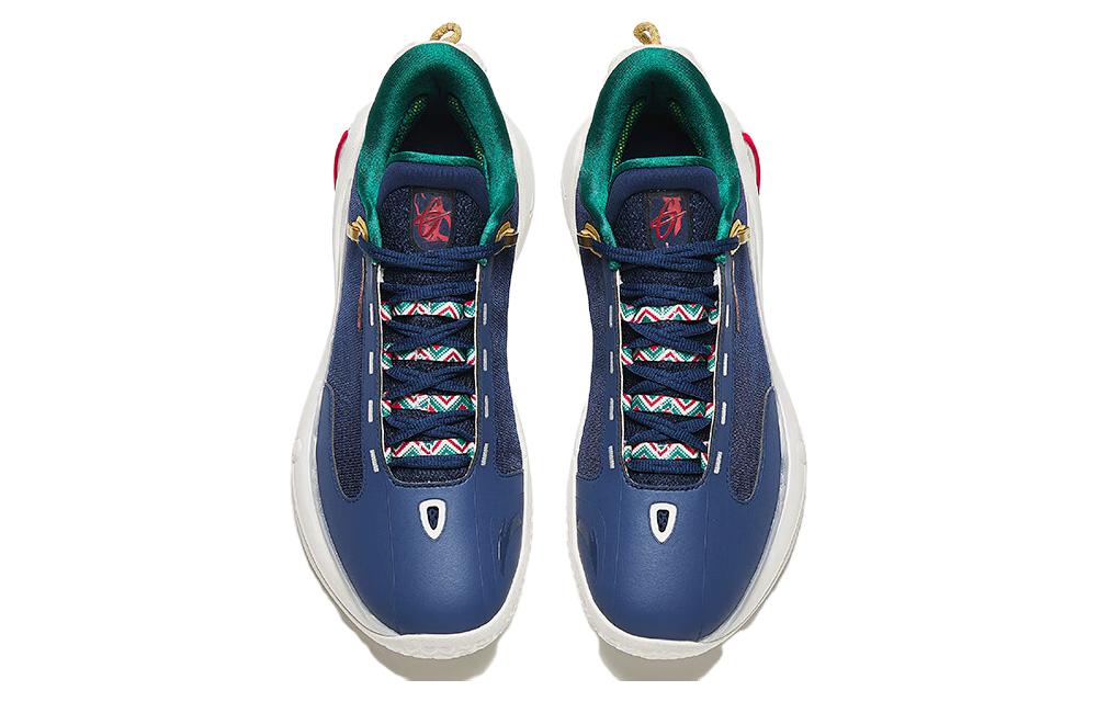 Anta GH4 Nitrogen Technology Abrasion Resistant Breathable Low top Basketball Shoes Men’s White Blue