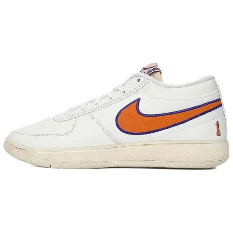 Nike Book 1 Low top Basketball Shoes Unisex White Orange