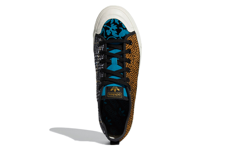 Кеды adidas originals NIZZA Rf (сине-коричневые) — фото 5