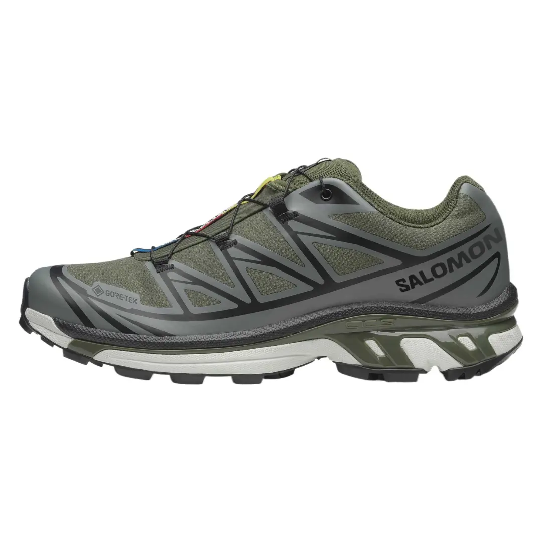 SALOMON XT 6 Waterproof Low top Training Shoes Unisex Green Gray