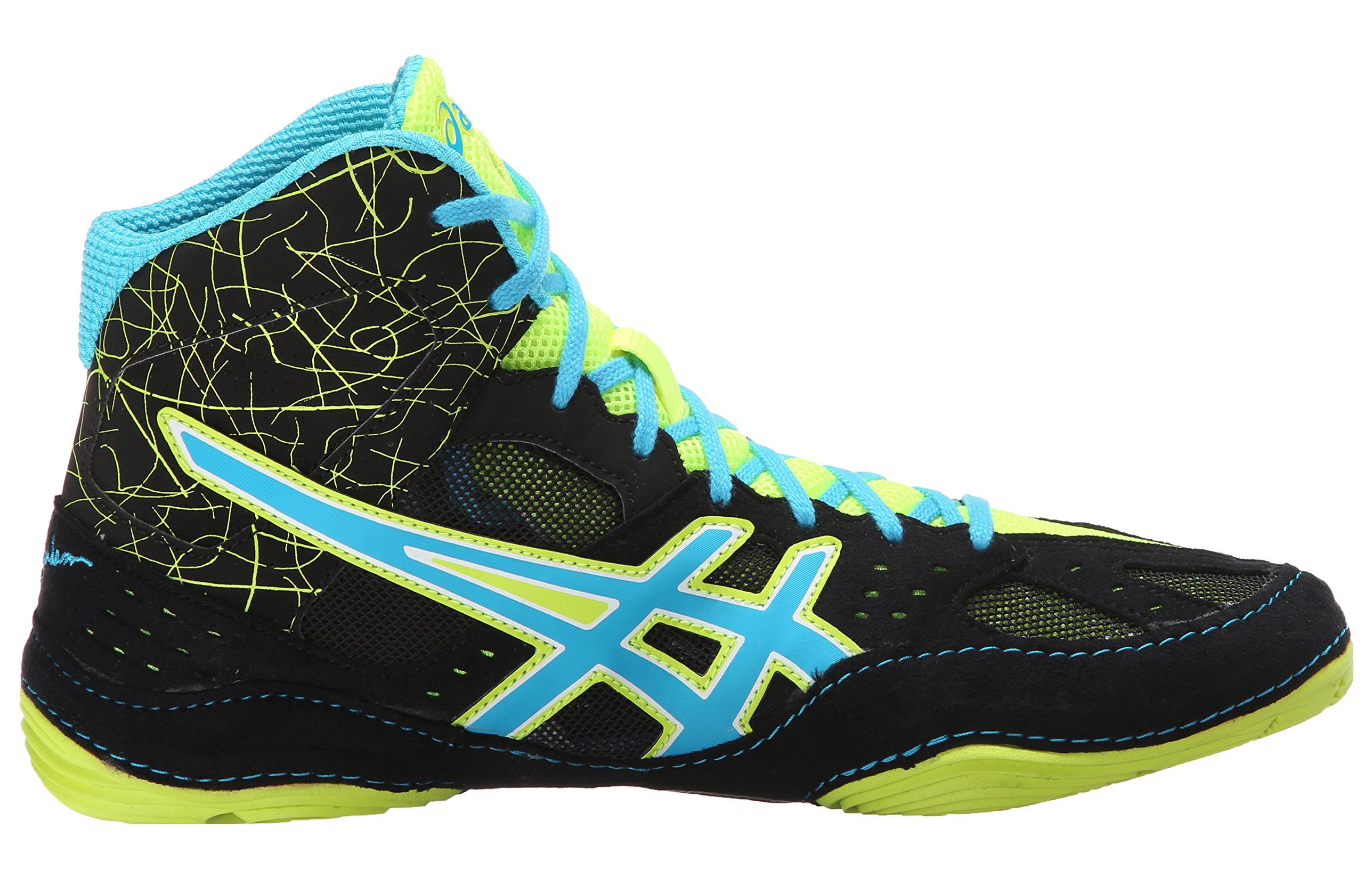ASICS Cael V6.0 Wrestling Shoes ‘Black Blue Green’