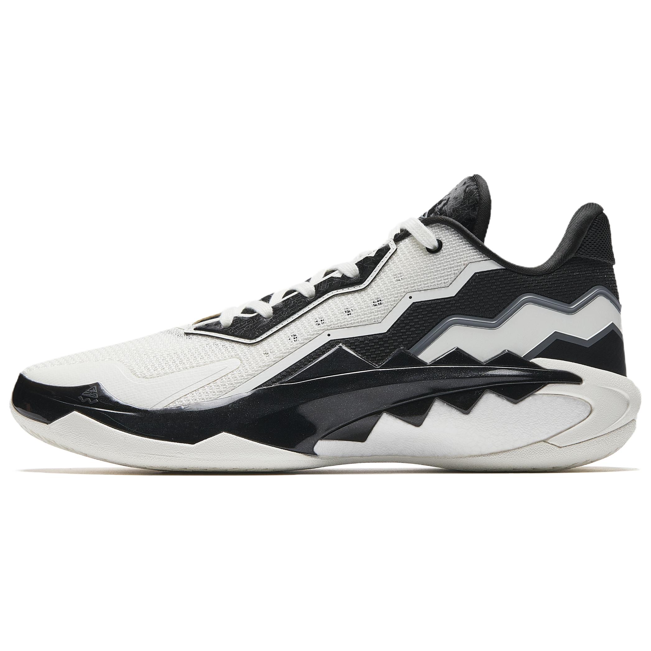 Anta Cushioning, Wear Resistant Low top Basketball Shoes Men’s White Black