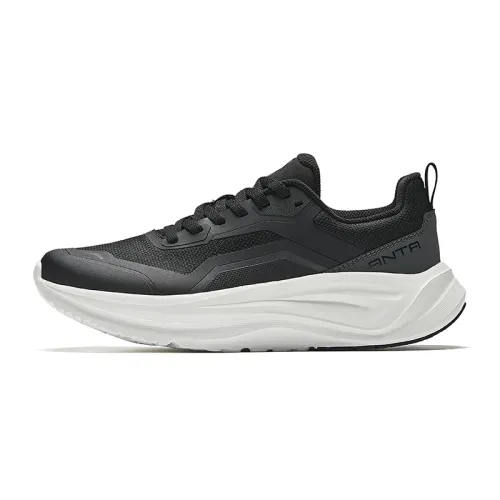 Anta Abrasion Resistant Slip Resistant Abrasion Resistant Slip Resistant Low top Training Shoes Women's Black White