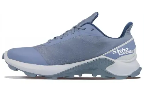 SALOMON Slip Resistant Low top Hiking Shoes Men's Blue Gray