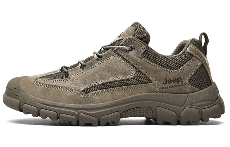 Jeep Comfortable Cushioning Slip Resistant Abrasion Resistant Low top Mountaineering Shoes Men’s