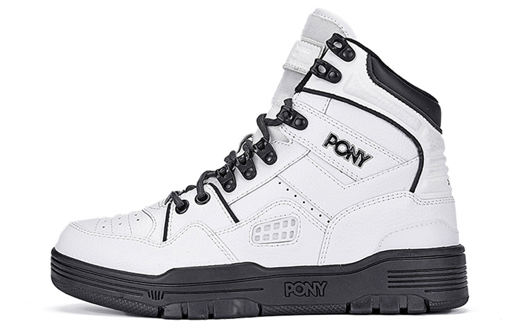 Pony M100 High top Vintage Basketball Shoes Women’s White Black