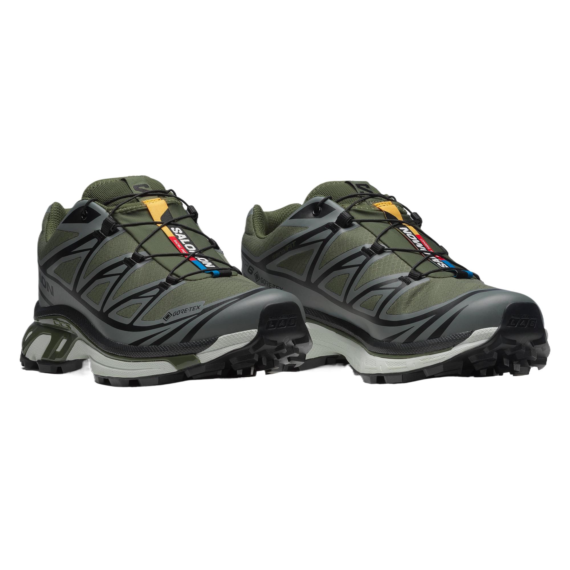 SALOMON XT 6 Waterproof Low top Training Shoes Unisex Green Gray