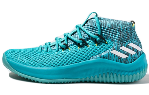 Adidas D Lillard 4 SM Dame McDon JamFest Lillard McDonald's mid-top basketball shoes men's lake blue