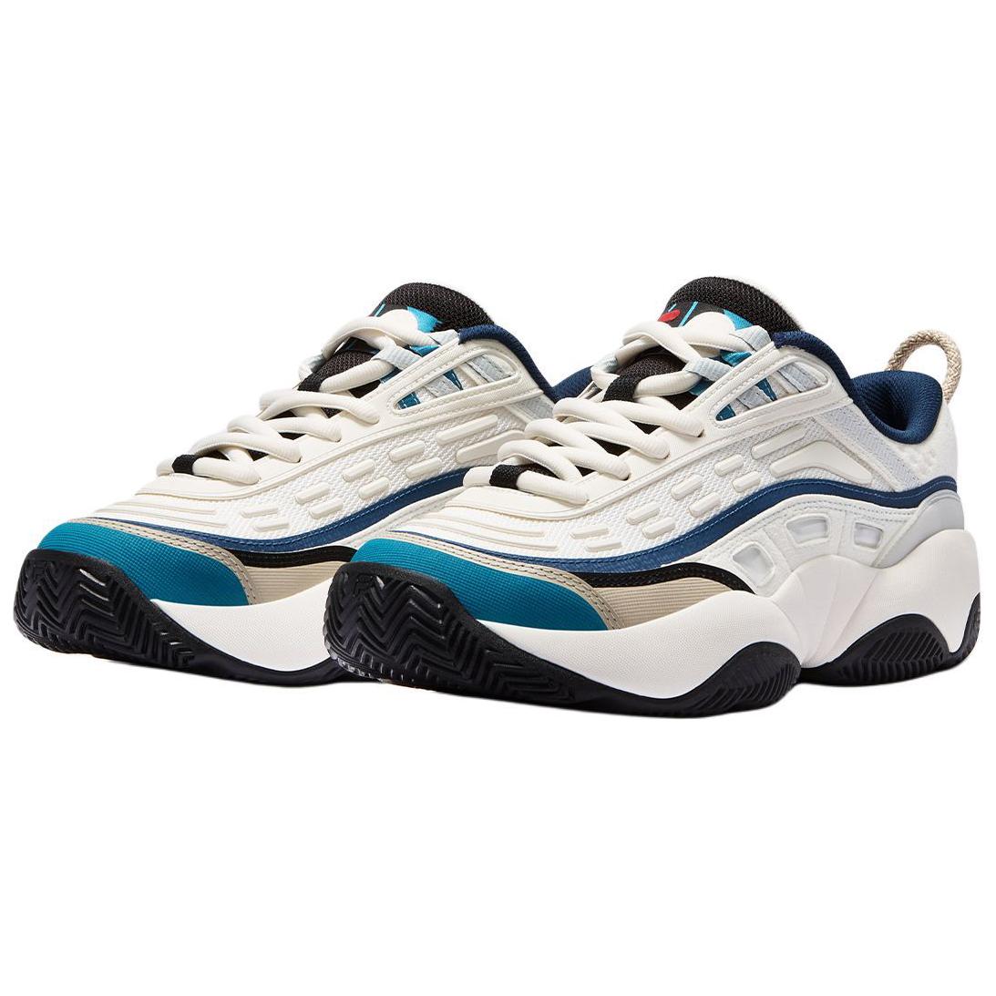 Pigalle x FILA FUSION FIRE Flame Shoes Textile, Synthetic Leather Abrasion Resistant Low top Vintage Basketball Shoes