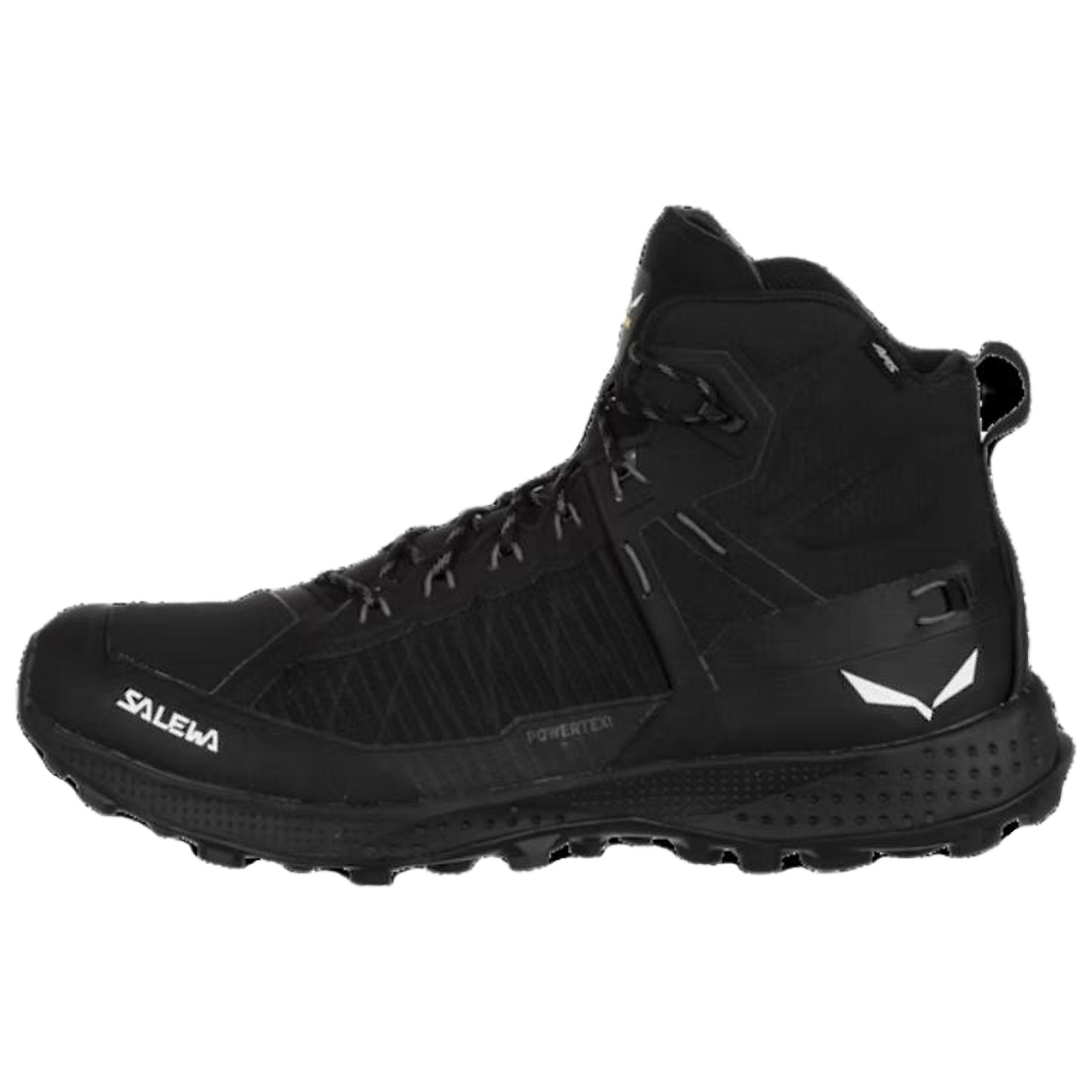 SALEWA PEDROC PRO POWERTEX Comfortable Slip Resistant Abrasion Resistant Mid top Hiking Shoes Men's Black