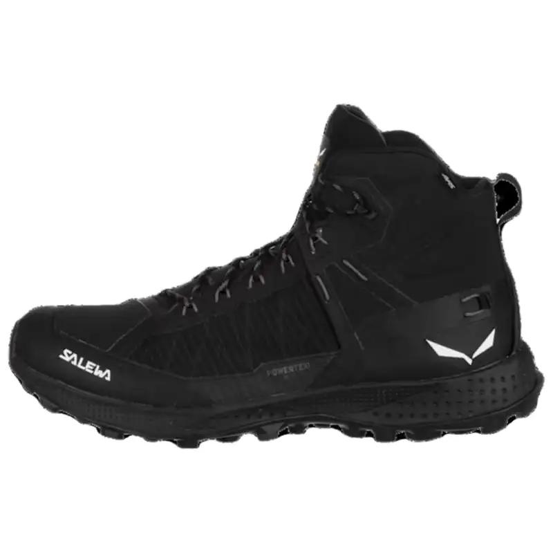 SALEWA PEDROC PRO POWERTEX Comfortable Slip Resistant Abrasion Resistant Mid top Hiking Shoes Men's Black