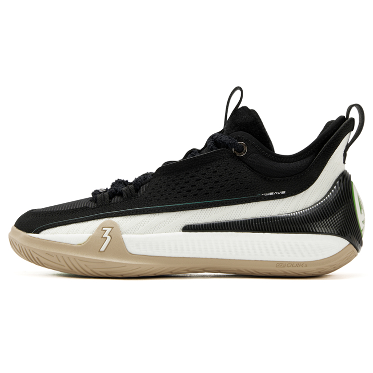 361° Cushioning Slip Resistant Abrasion Resistant Coverage Low top Basketball Shoes Men’s Black White