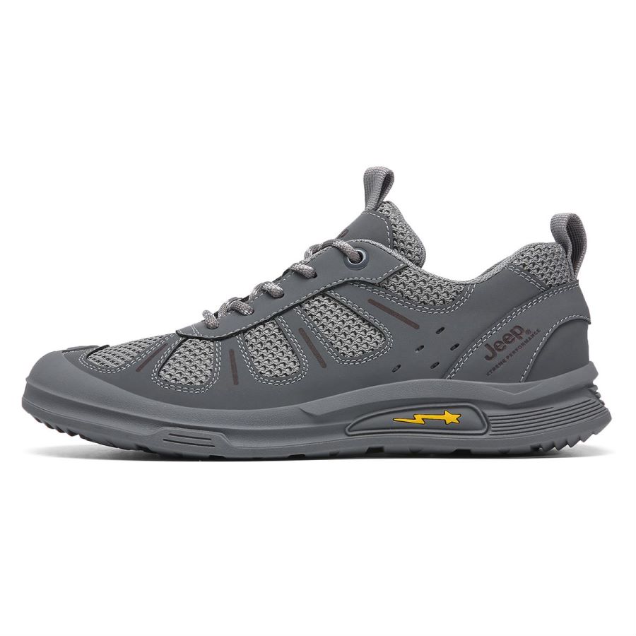 Jeep Mountaineering & Hiking Shoes Men’s Low Top Gray/Sand
