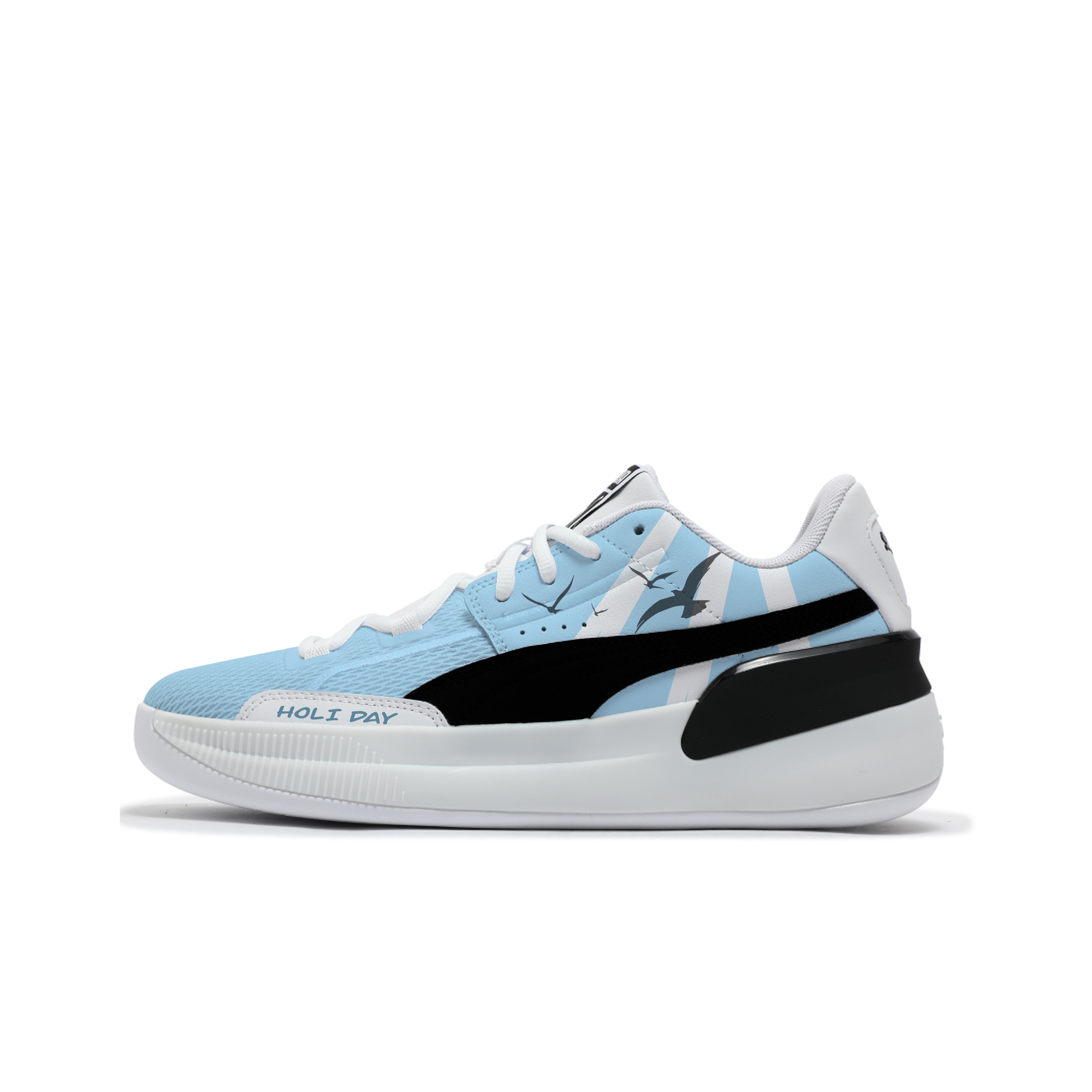 PUMA Clyde Hardwood Team Abrasion Resistant Low top Basketball Shoes Unisex