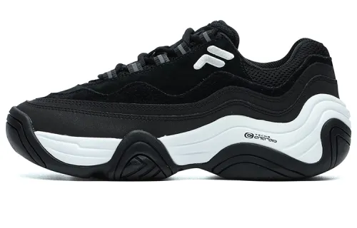 FILA FUSION HERITAGE BASKETBALL Handle Low top Vintage Basketball Shoes Women's Black White