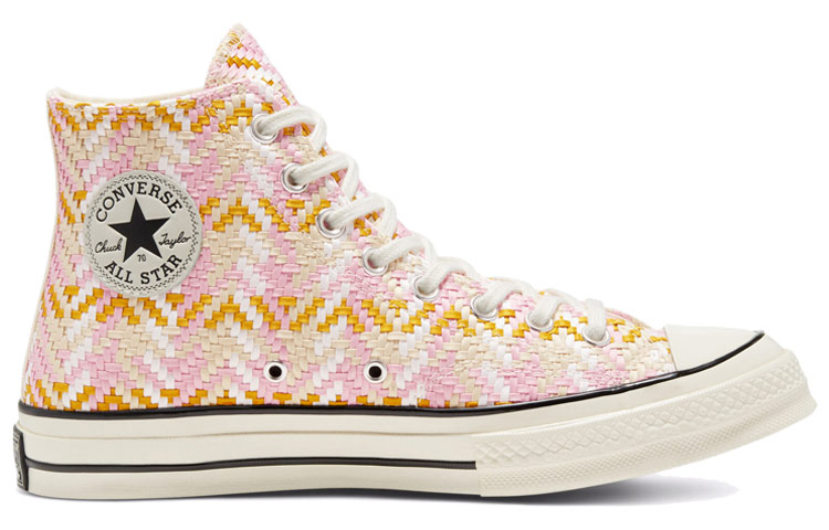 Кеды Converse 1970s All Star Chuck 70 Hi (розово-оранжевые) — Розовый / оранжевый — фото 2