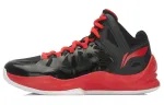 Li Ning Yuqing Mid top Basketball Shoes Unisex Black Red