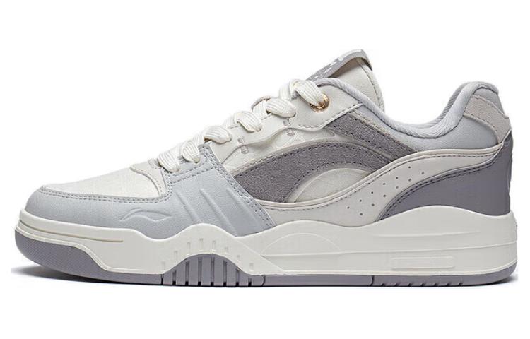 Li Ning Yuebai Abrasion Resistant Breathable Low top Skateboard Shoes Women's Gray