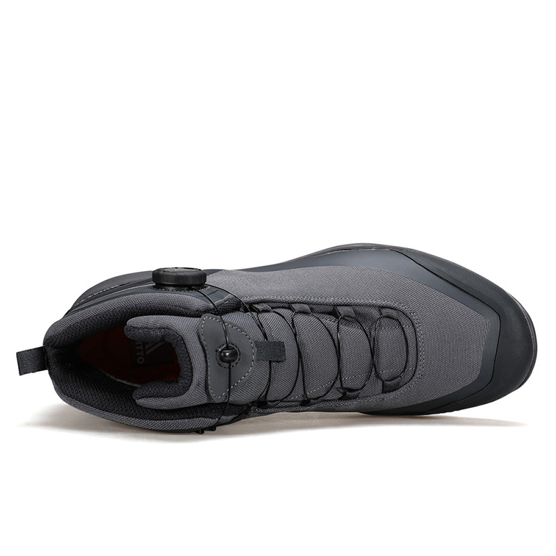 HUMTTO Cushioning Anti-Slip And Wear-Resistant Mid-Top Hiking Shoes Men’s Sky Gray