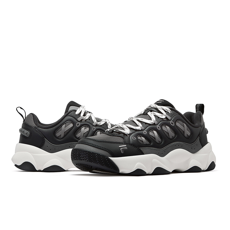 FILA FUSION WATERBEAR Bear Paw Shoe Vintage Basketball Shoes Men’s Black Gray