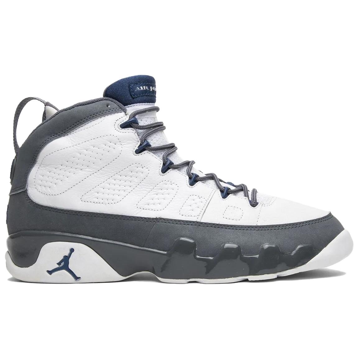 Jordan Air Jordan 9 High top Vintage Basketball Shoes Men’s Gray White 2026