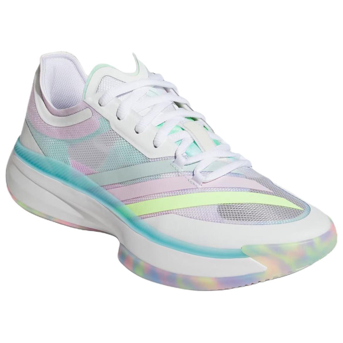 Adidas Adizero Select 3.0 Abrasion Resistant Low top Basketball Shoes Unisex White Blue