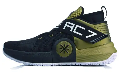 LiNing Li Ning City 7 Wade Series Comfortable Sports Anti-slip Lightweight Mid-top Basketball Shoes Men's Black Gold