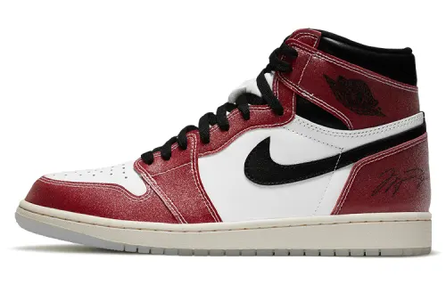 Trophy Room x Jordan Air Jordan 1 High Retro OG Freeze Out Classic High Top Retro Basketball Shoes Men and Women Same Style White Red Numbered Edition