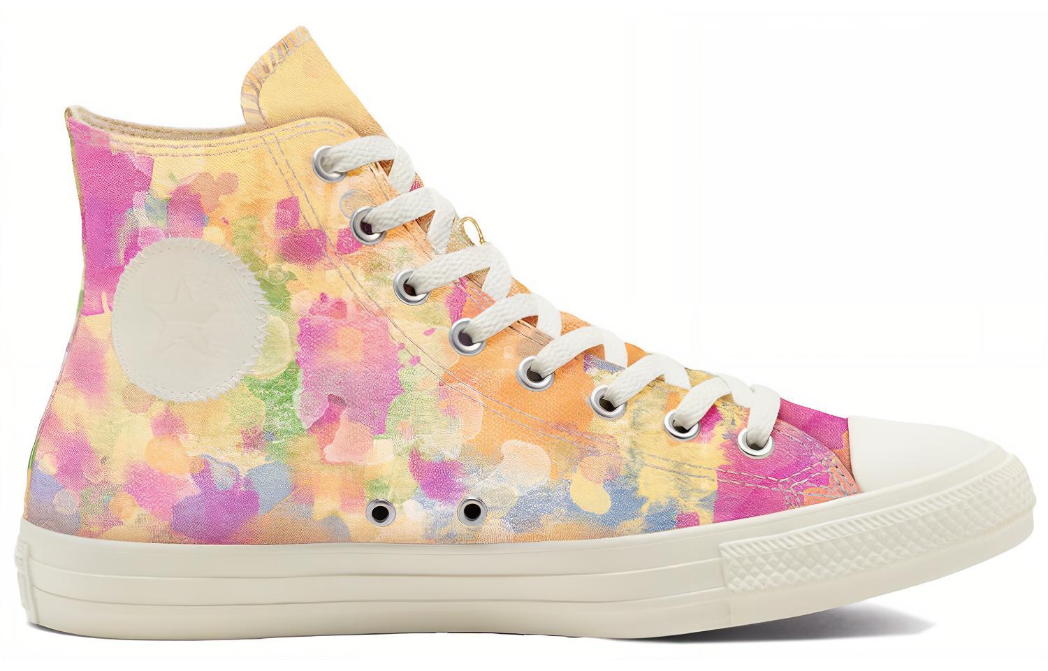 Кеды Converse Chuck Taylor All Star Twisted Tie-Dye (желто-фиолетовые) — фото 2