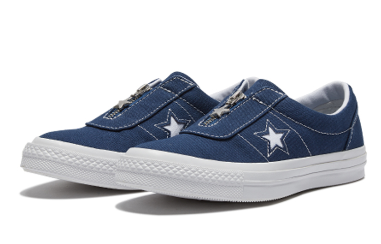 Женские кеды Converse Canvas Low (темно-синие) — фото 3