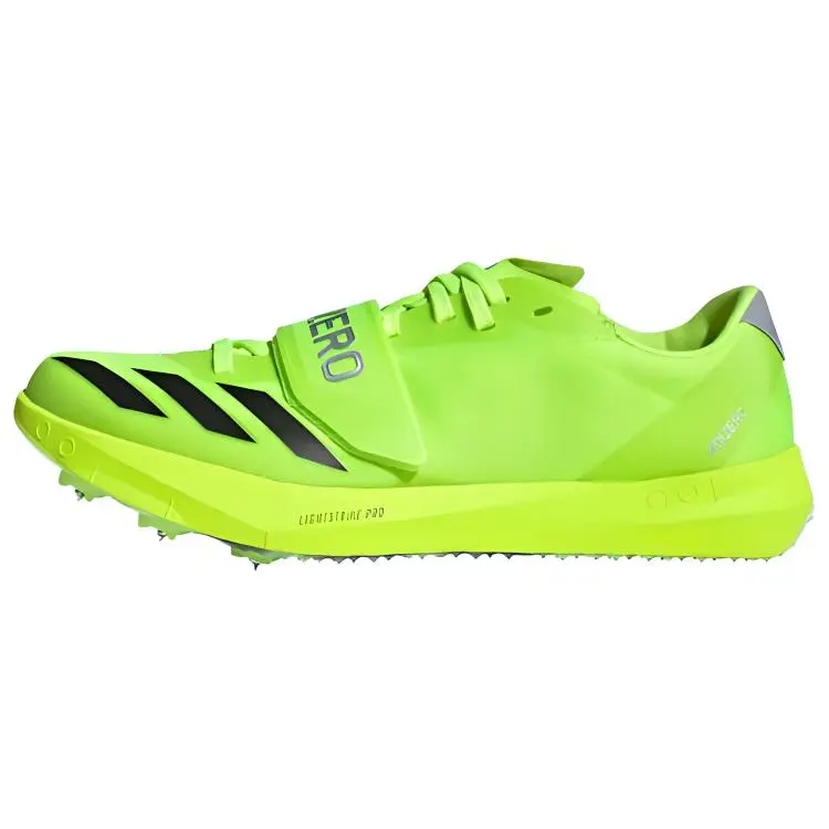 Adidas Adizero TJ/PV Track And Field Lucid Lemon Core Black Silver Metallic