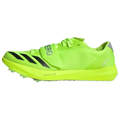 Adidas Adizero TJ/PV Track And Field Lucid Lemon Core Black Silver Metallic