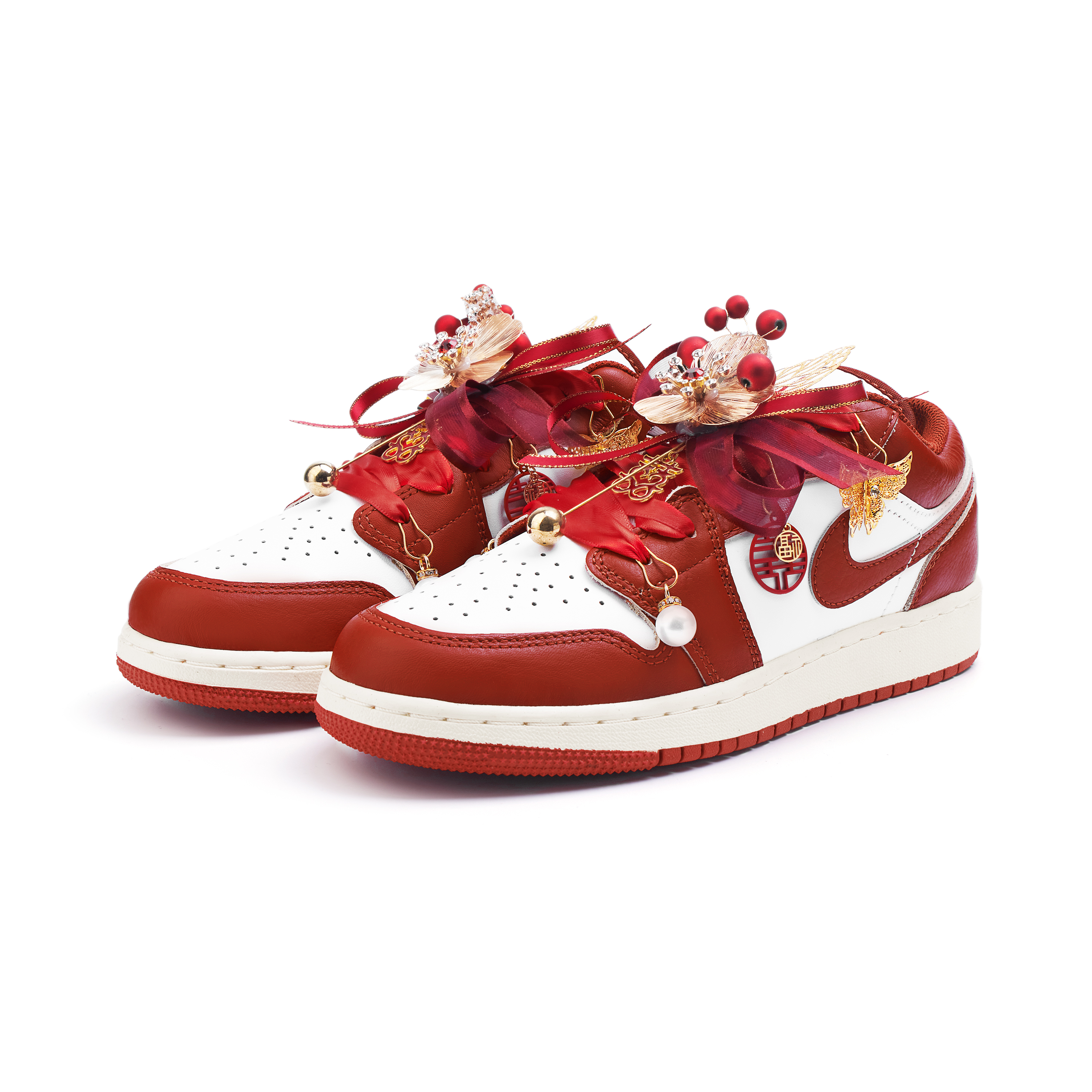Jordan Air Jordan 1 Low top Vintage Basketball Shoes Women’s Red