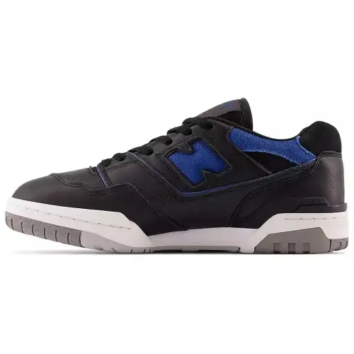 New Balance NB 550 Leather Low top Vintage Basketball Shoes Men's Black Blue