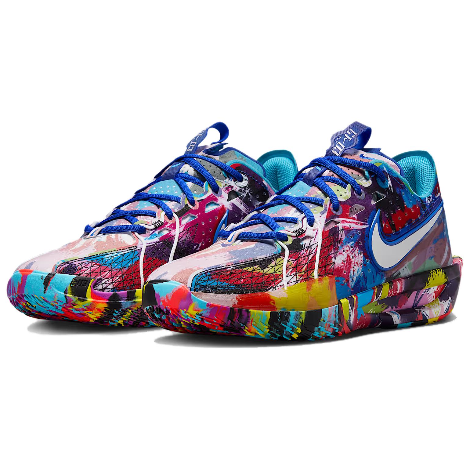 Jewel Lloyd x Nike G.T. Cut 3 Slip Resistant Abrasion Resistant Low top Basketball Shoes Unisex Blue Red