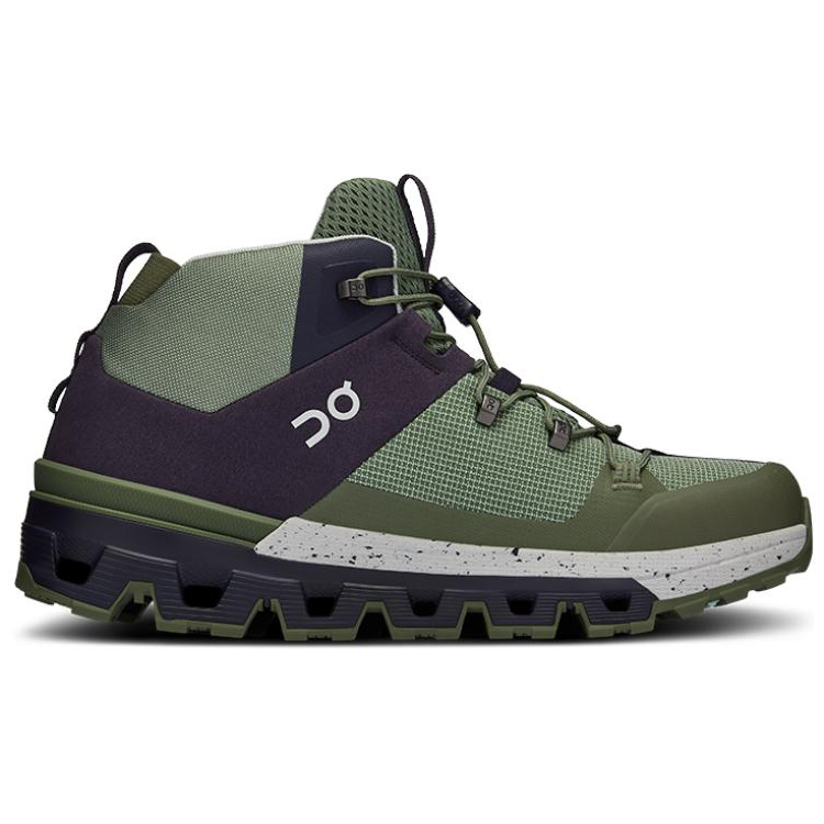 On Cloudtra Cushioning Slip Resistant Cushioning Slip Resistant Mid top Hiking Shoes Women’s Black Gray