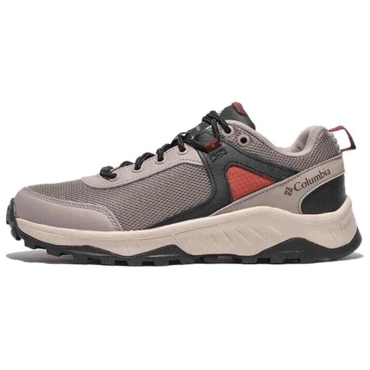Columbia TRAILSTORM ASCEND Comfortable Cushioning, Wear Resistant Low top Hiking Shoes Men's Gray Umber Orange