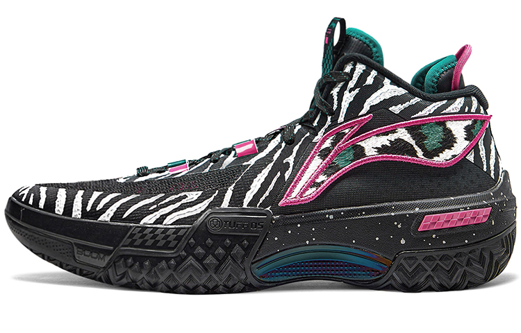 Li Ning Jie Ao Beast Slip Resistant, Abrasion Resistant, Support, Lightweight, Rebound Mid top Basketball Shoes Men’s