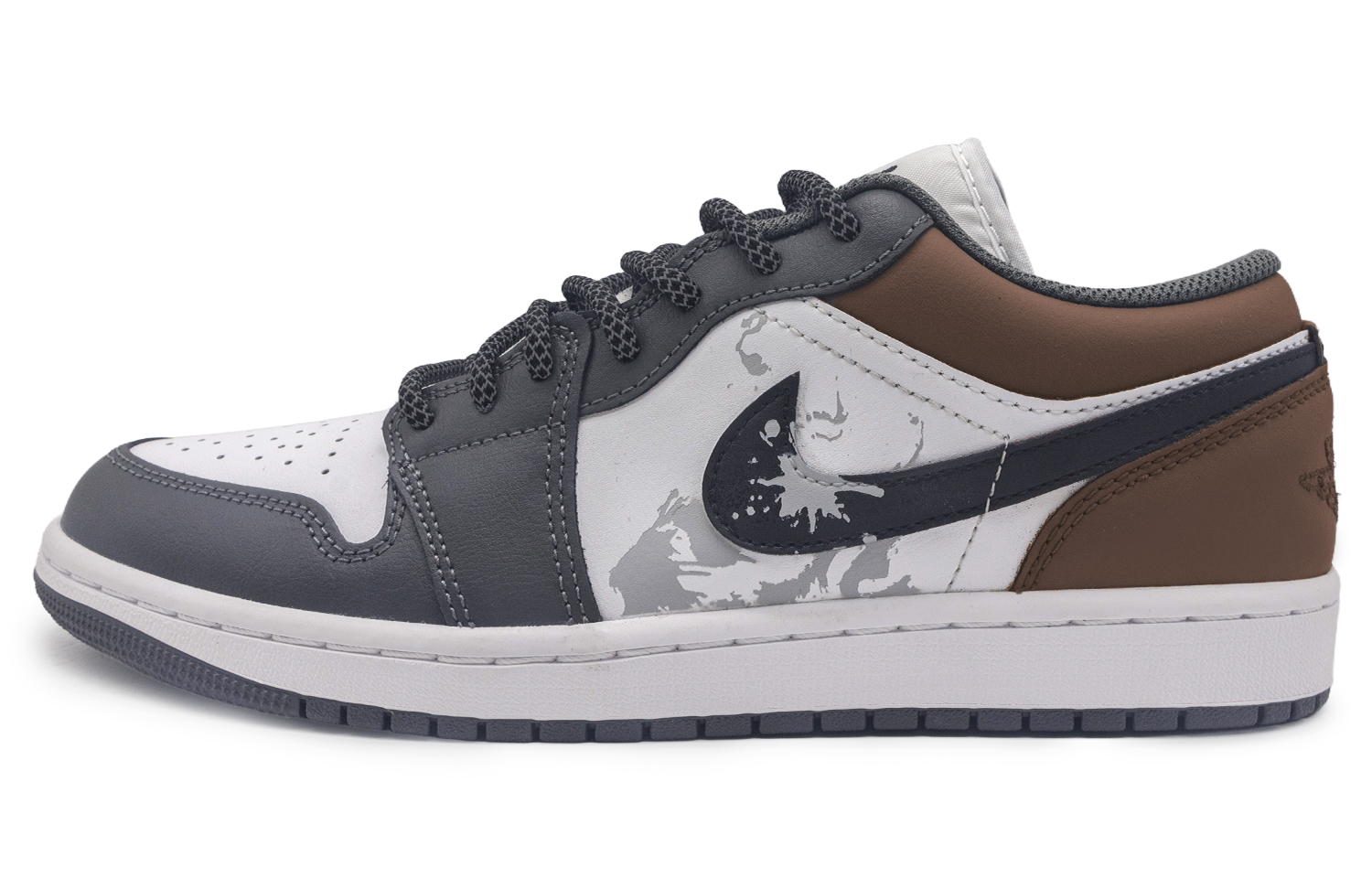 Jordan Air Jordan 1 Low top Vintage Basketball Shoes Unisex Black