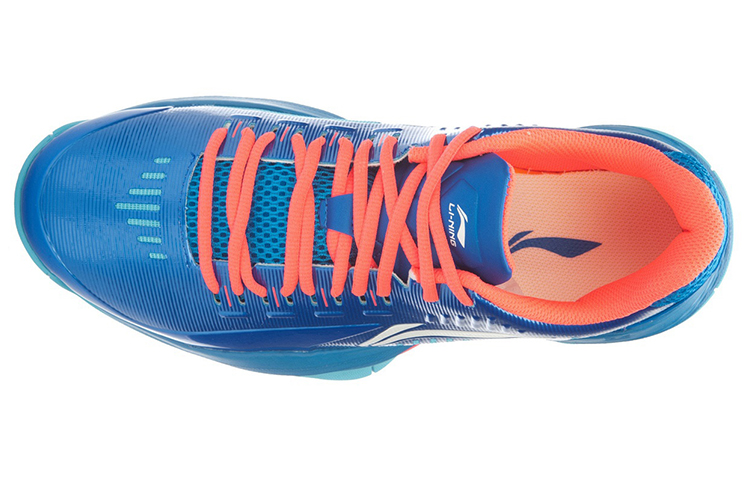 Li Ning Storm Cushioning Low top Basketball Shoes Unisex Blue Red