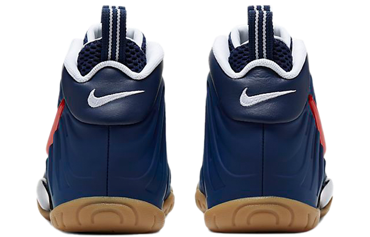 Женские кроссовки Nike Foamposite Pro (красно-синие) — Красныйсиний — фото 5