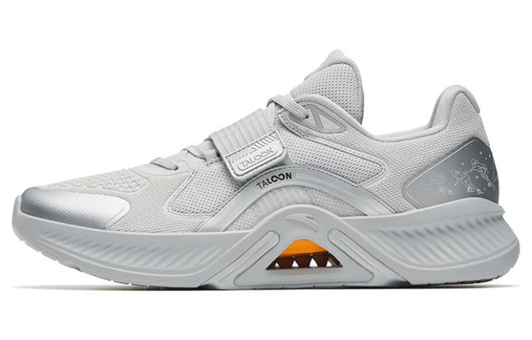 Anta Variety Training Collection Wuer Tai Shan Pro Abrasion Resistant Cushioning Low top Training Shoes Gray Silver