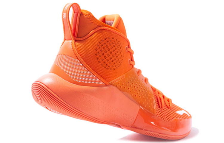 Li Ning SONIC 8 High top Slip Resistant Abrasion Resistant Basketball Shoes Men’s Carrot Orange