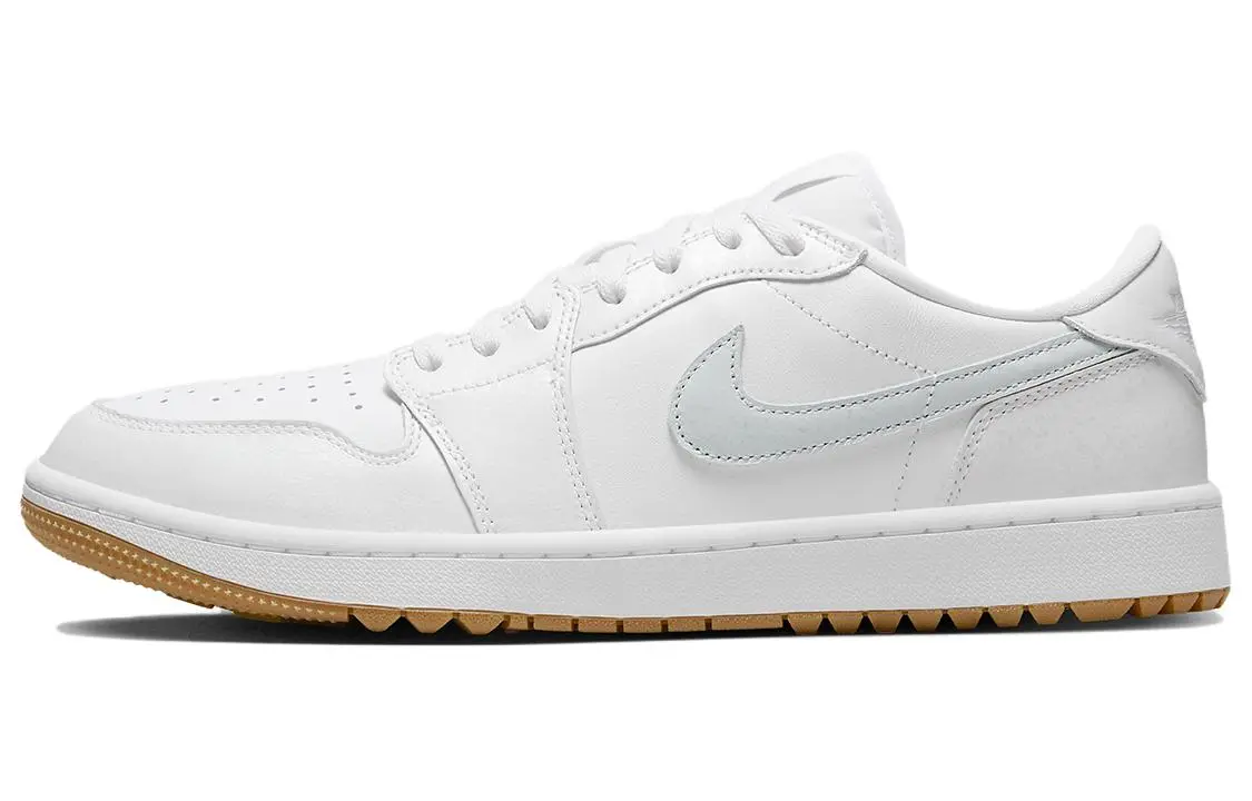 Jordan Air Jordan 1 Low Golf Trendy Low top Vintage Basketball Shoes Men's White
