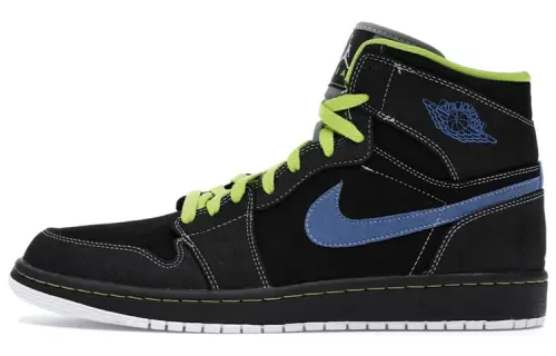 Jordan 1 Retro High Black Cyber Blue Sapphire