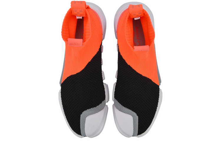 LiNing Essence 2 Wmns Sock-Like Casual Sport Shoes — Black/Orange/White | Stock Clearance